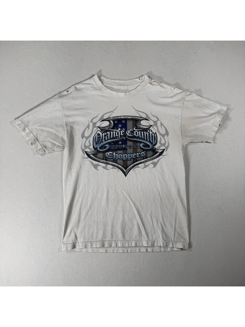 Vintage Orange County Choppers Graphic T-Shirt Thrashed
